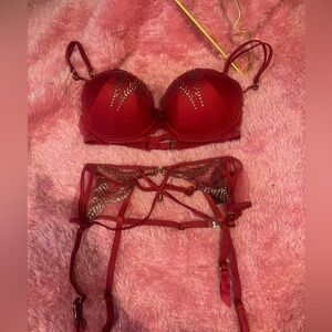 Honey Birdette Bra & Garter